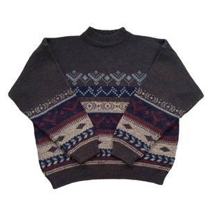 The Men's Store Multicolor Patterned Sweater